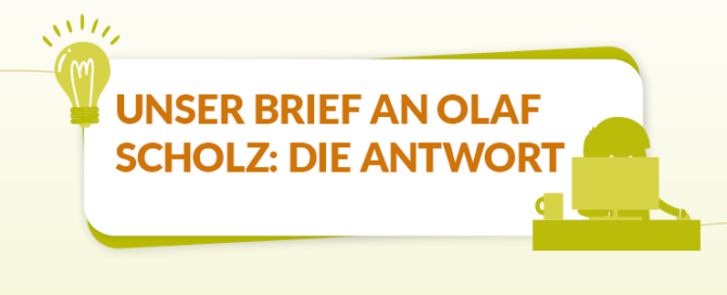 Offener Brief Antwort Olaf Scholz