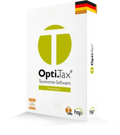 Packshot von der Software Opti.Tax Dokumentation
