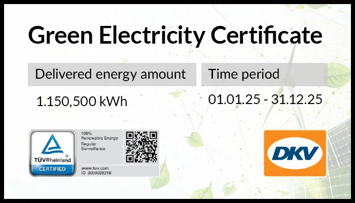 DKV Green Electricity Certificate 2026